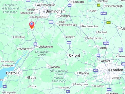 Worcester - centrally located in the UK